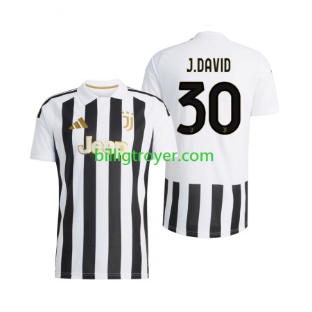 Billige Fotballdrakter Juventus Jonathan David 30 Hjemmedraktsett 2026/27 Kortermet